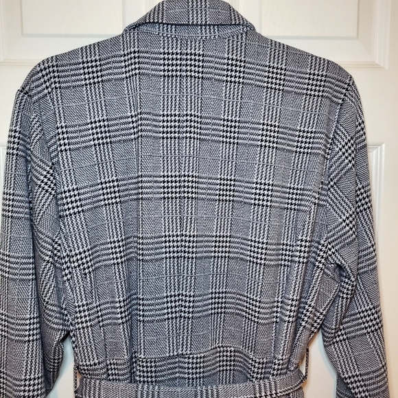 Torrd Plaid Longline Blazer Long Sleeve Tie Pockets Lined Single Button Sz 3X - Picture 9 of 14